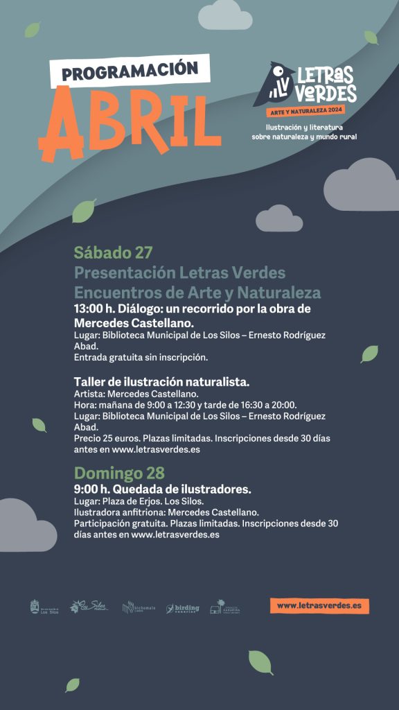 Programación de eventos de "Letras Verdes 2024", encuentro nacional de literatura en Tenerife.