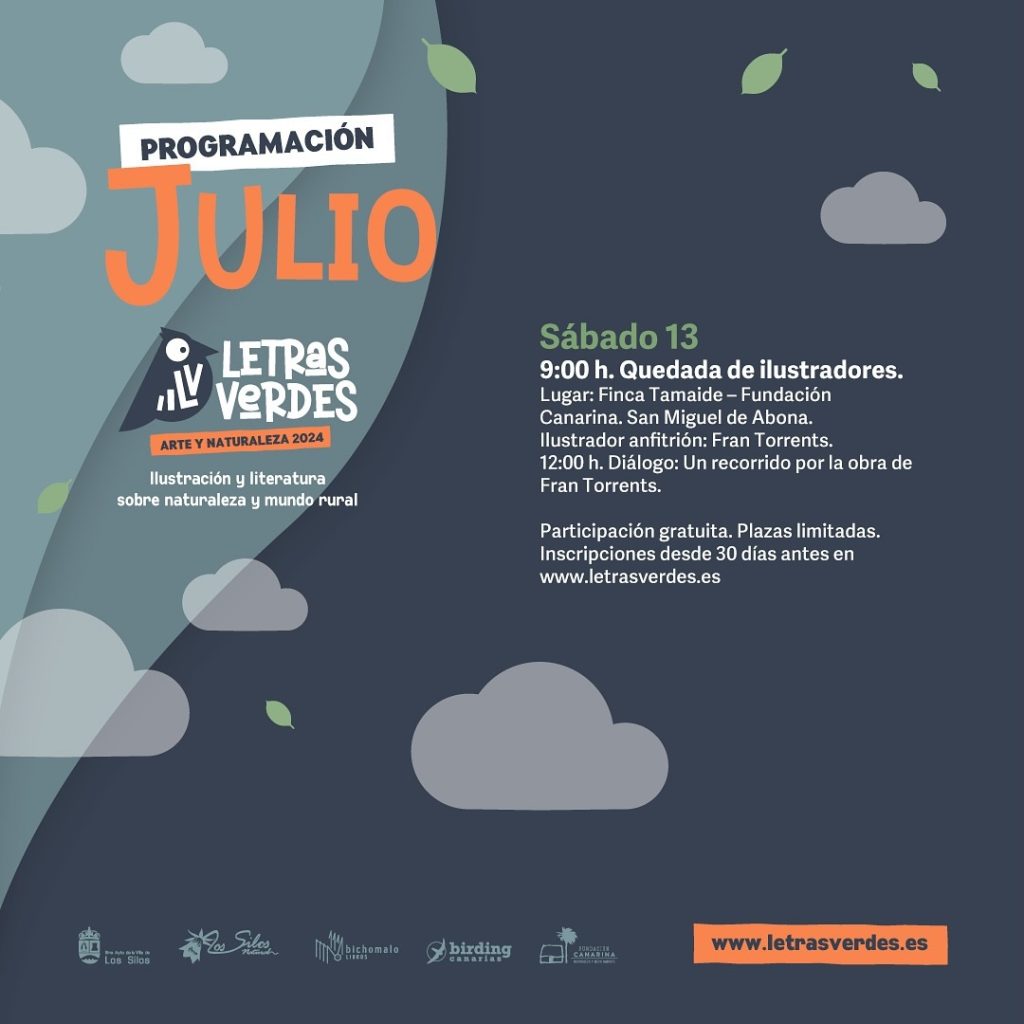 Letras verdes une naturaleza arte y ciencia en Canarias. Imagen de abril 2024.