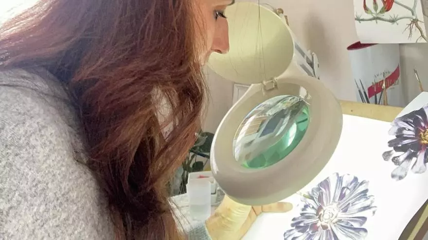 Letras verdes une naturaleza arte y ciencia en Canarias. Imagen de abril 2024. Mercedes Castellano.