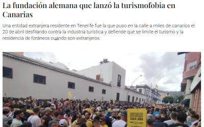 Nos acusan de ser la impulsora de la turismofobia en Canarias